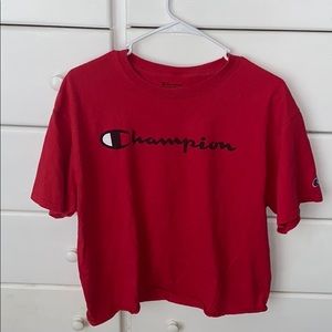 cropped champion tshirt